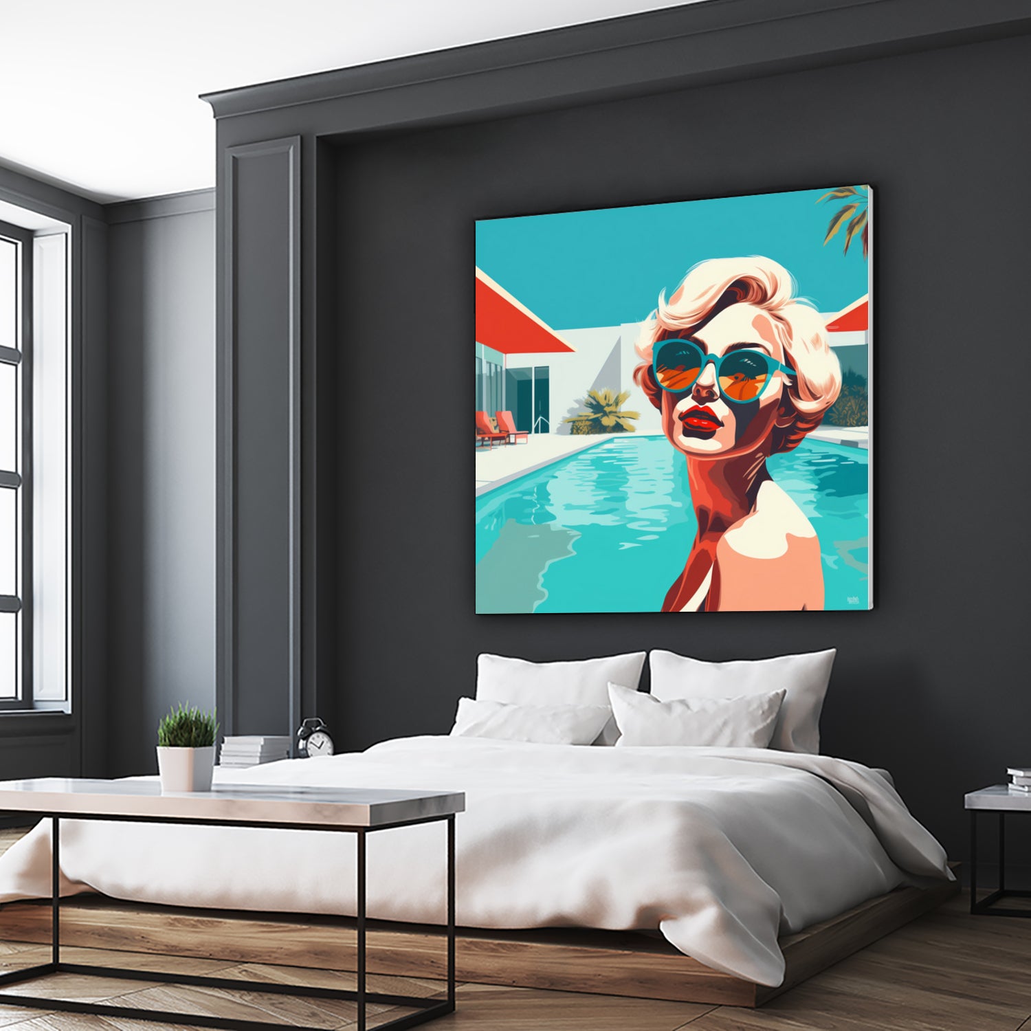 SWIMMING POOL by Sauter Claudia on GIANT ART - blue digital painting