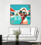 SWIMMING POOL by Sauter Claudia on GIANT ART - blue digital painting