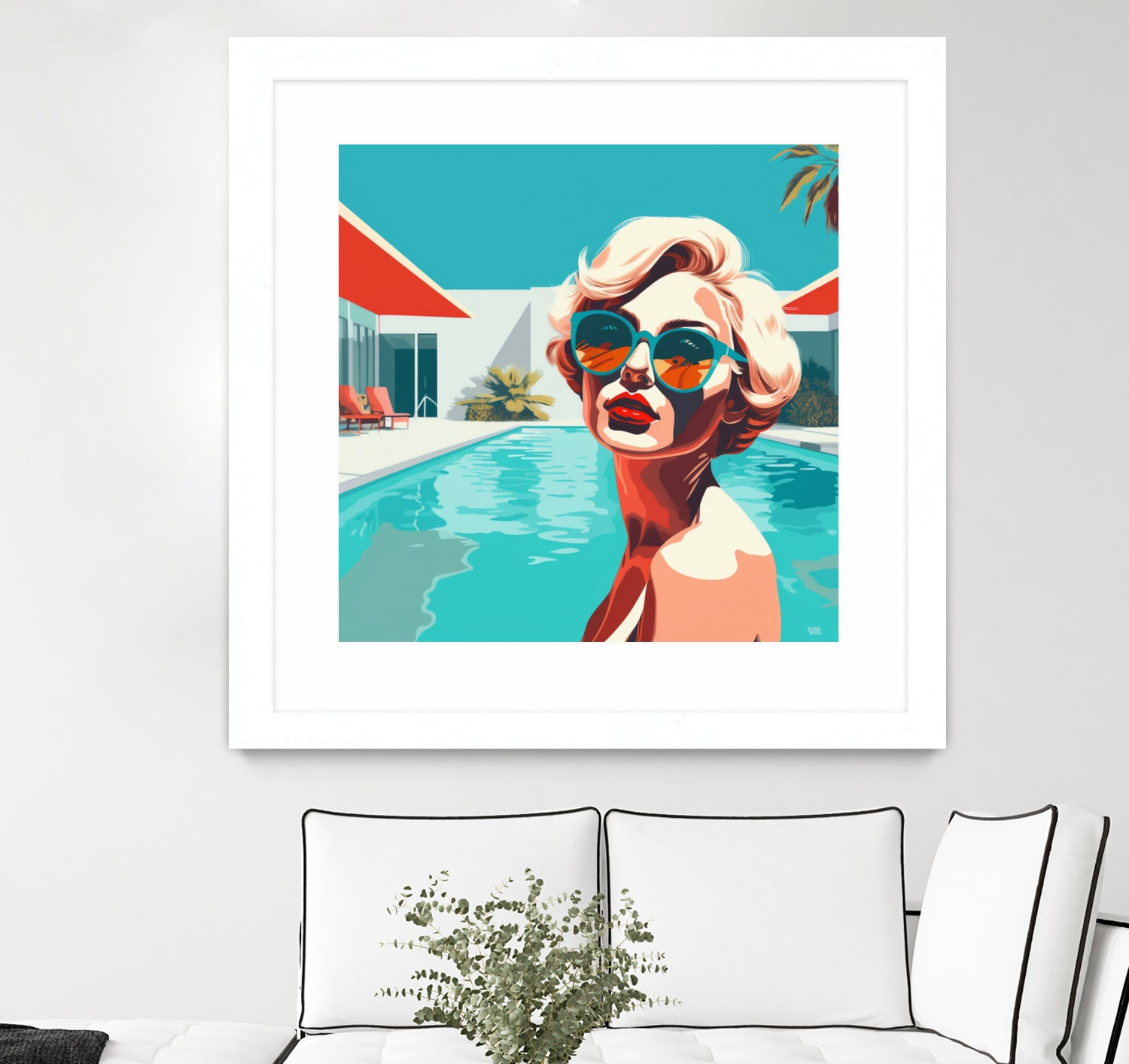 SWIMMING POOL by Sauter Claudia on GIANT ART - blue digital painting