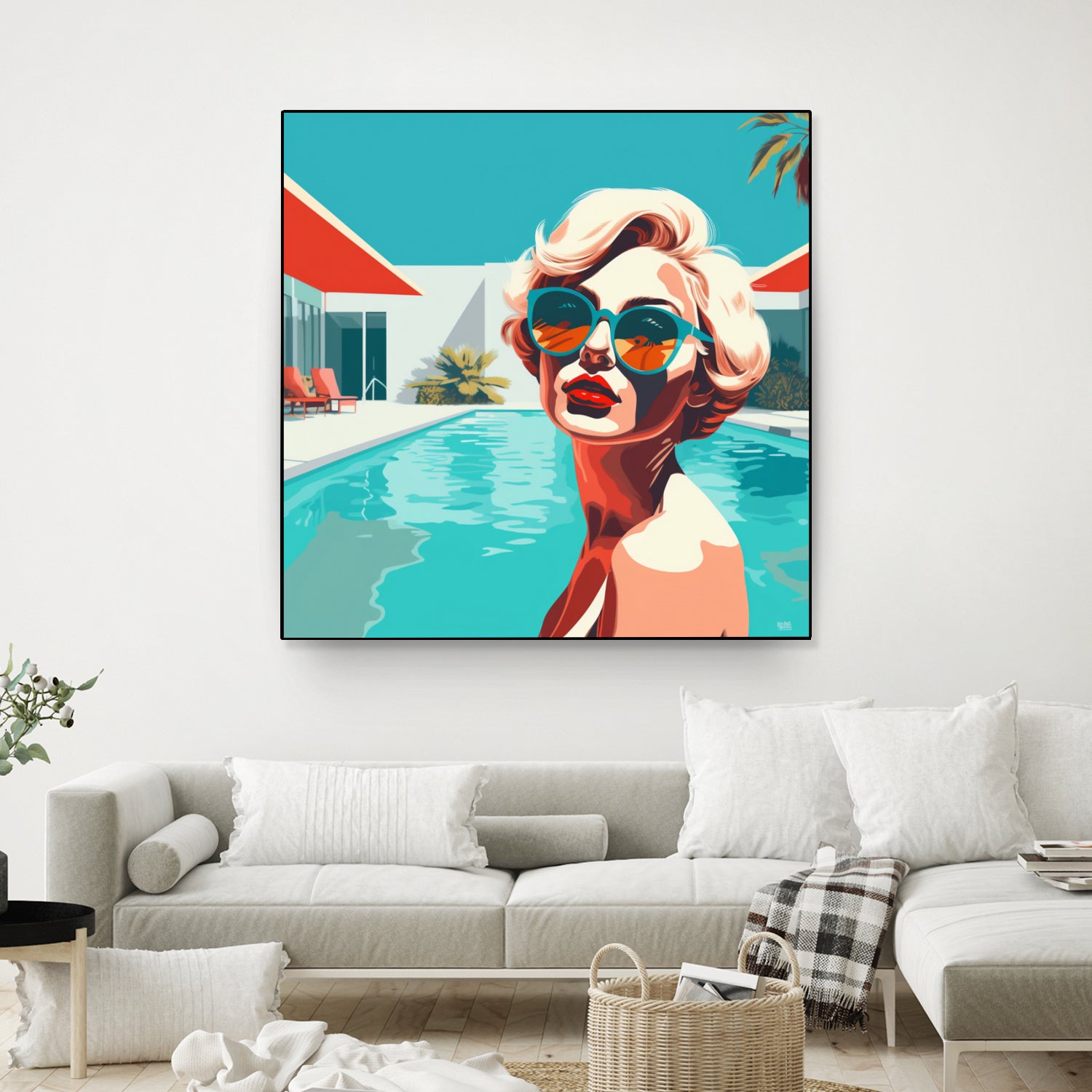 SWIMMING POOL by Sauter Claudia on GIANT ART - blue digital painting