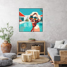 SWIMMING POOL by Sauter Claudia on GIANT ART - blue digital painting