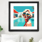 SWIMMING POOL by Sauter Claudia on GIANT ART - blue digital painting