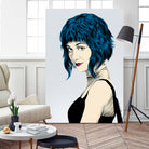 Ramona Flowers by Paola Morpheus on GIANT ART - blue digital painting