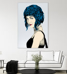 Ramona Flowers by Paola Morpheus on GIANT ART - blue digital painting