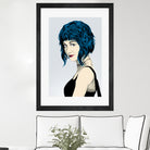 Ramona Flowers by Paola Morpheus on GIANT ART - blue digital painting