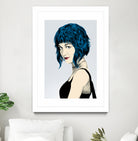 Ramona Flowers by Paola Morpheus on GIANT ART - blue digital painting