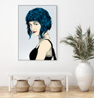 Ramona Flowers by Paola Morpheus on GIANT ART - blue digital painting