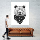 Wild bear by Solti Balázs on GIANT ART - white digital drawing