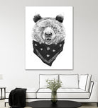 Wild bear by Solti Balázs on GIANT ART - white digital drawing