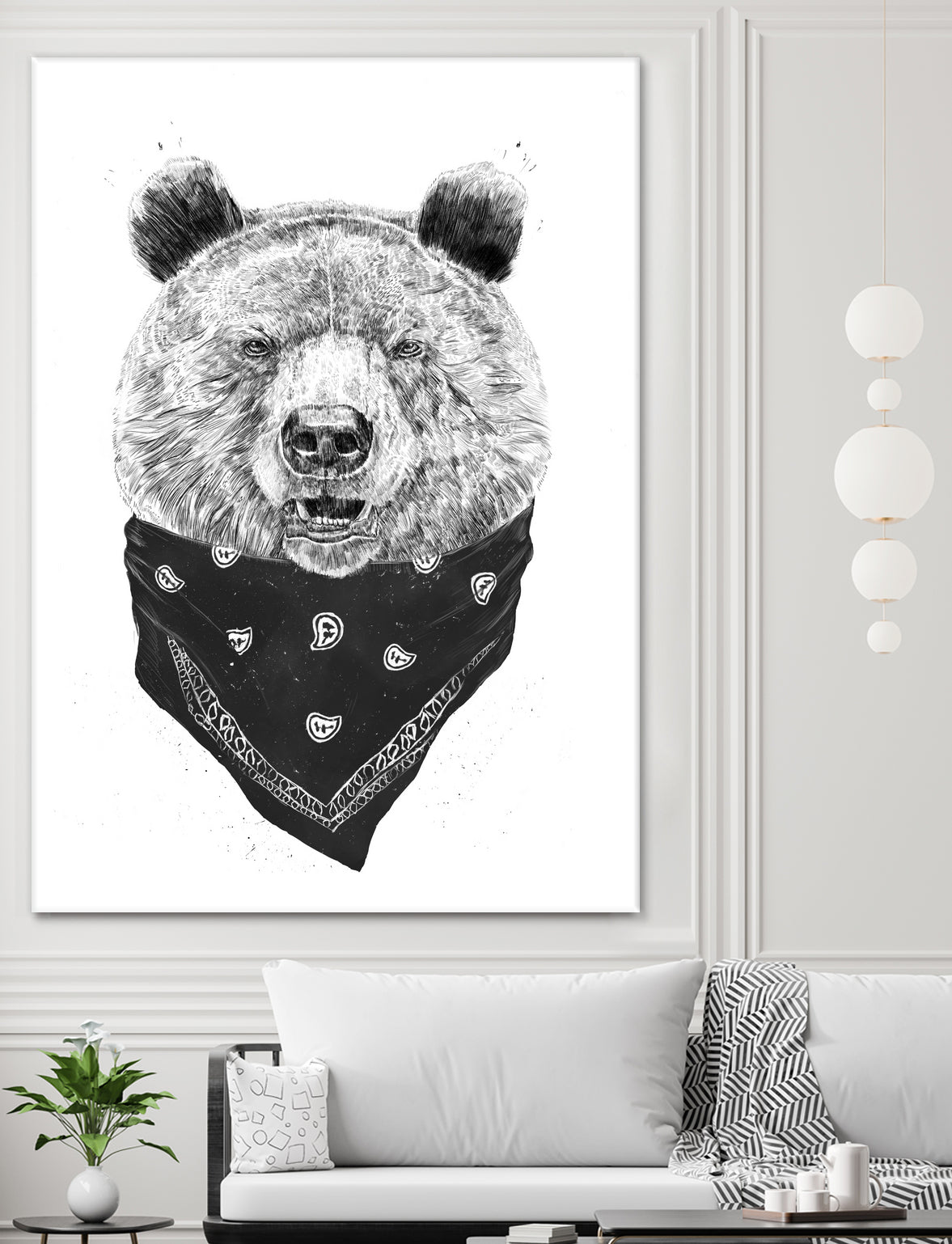 Wild bear by Solti Balázs on GIANT ART - white digital drawing