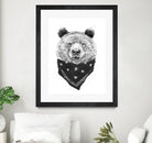 Wild bear by Solti Balázs on GIANT ART - white digital drawing