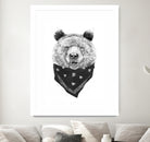 Wild bear by Solti Balázs on GIANT ART - white digital drawing