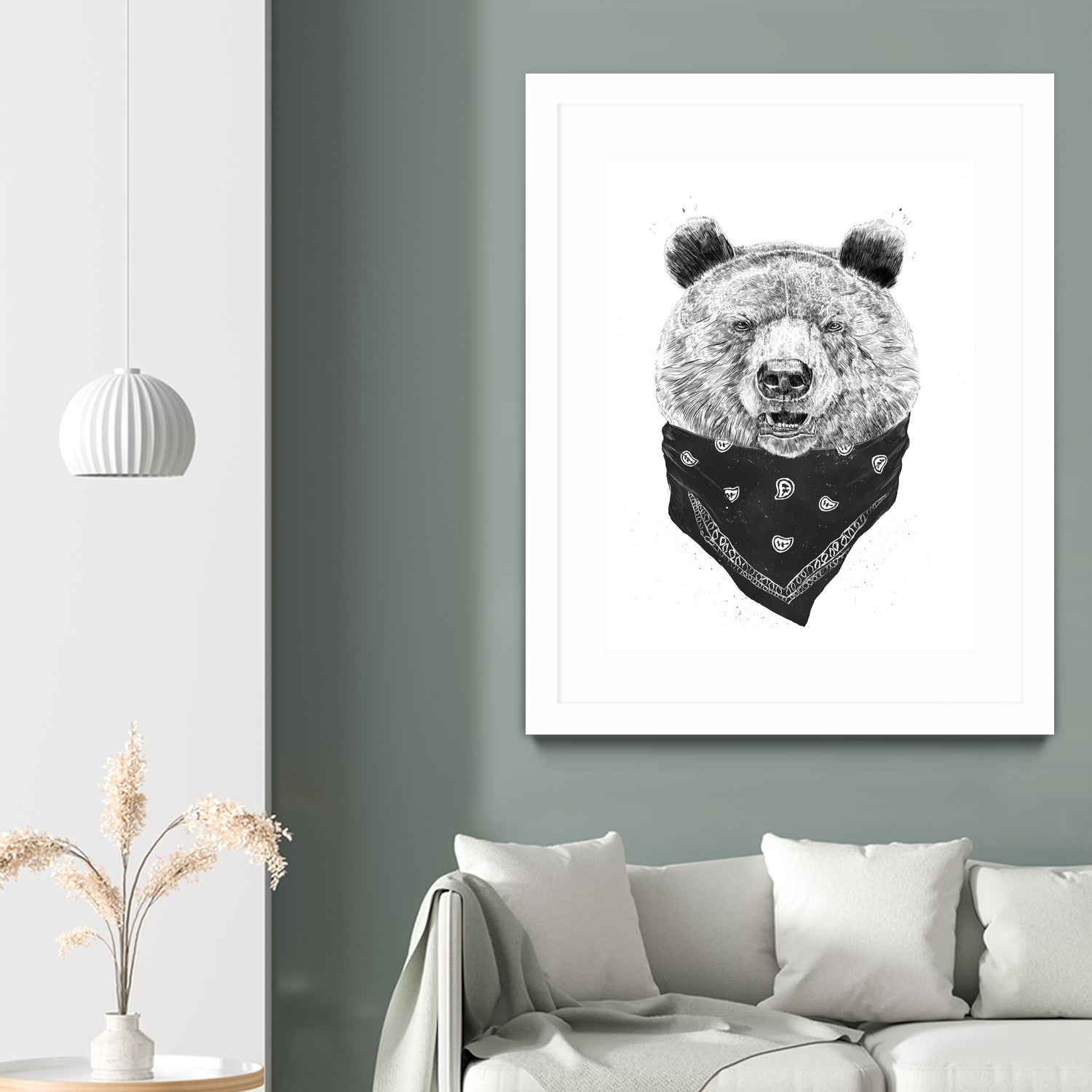 Wild bear by Solti Balázs on GIANT ART - white digital drawing