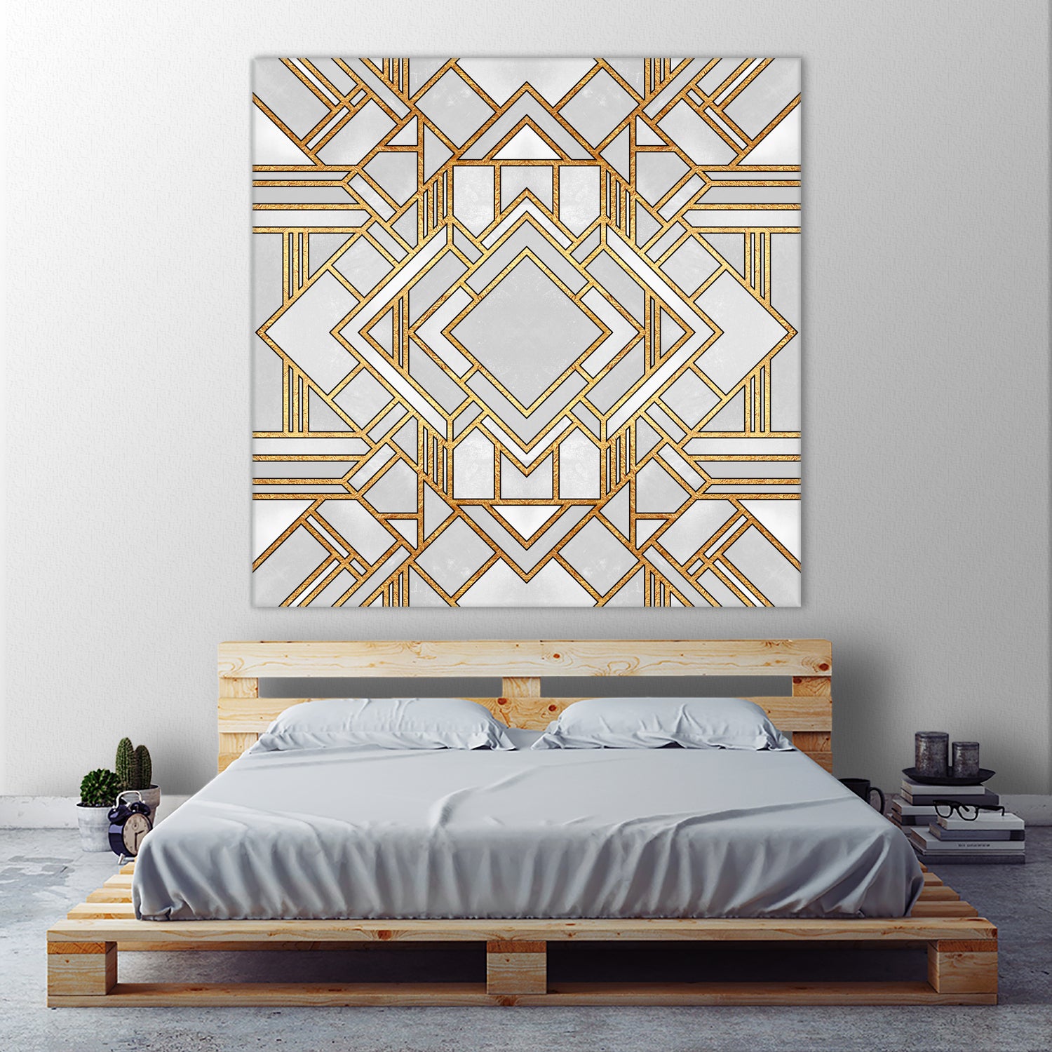 Art Deco 1 by Elisabeth Fredriksson on GIANT ART - white mixed media