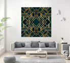 Art Deco 2 by Elisabeth Fredriksson on GIANT ART - green mixed media