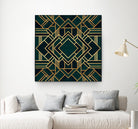 Art Deco 2 by Elisabeth Fredriksson on GIANT ART - green mixed media