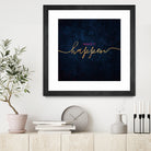 Make it happen / 2 by Elisabeth Fredriksson on GIANT ART - blue typography