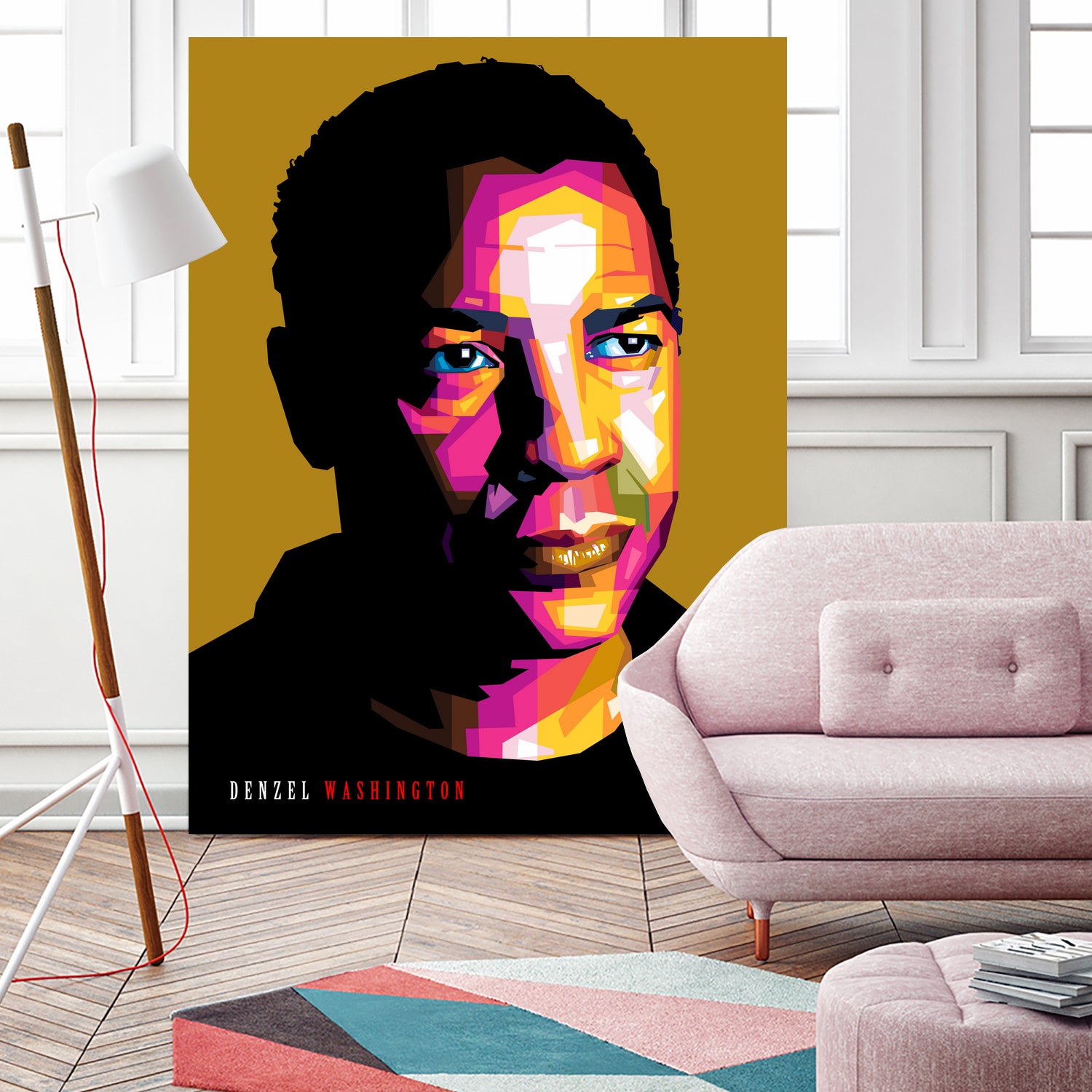 Denzel Washington by Sherlock Wijaya on GIANT ART - white photo illustration