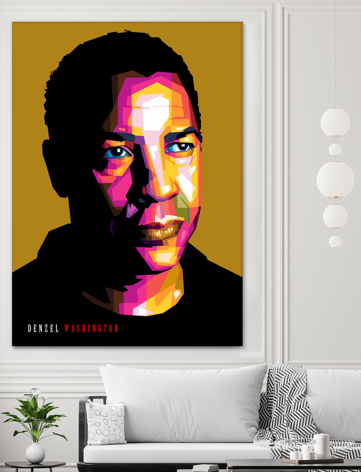 Denzel Washington by Sherlock Wijaya on GIANT ART - white photo illustration