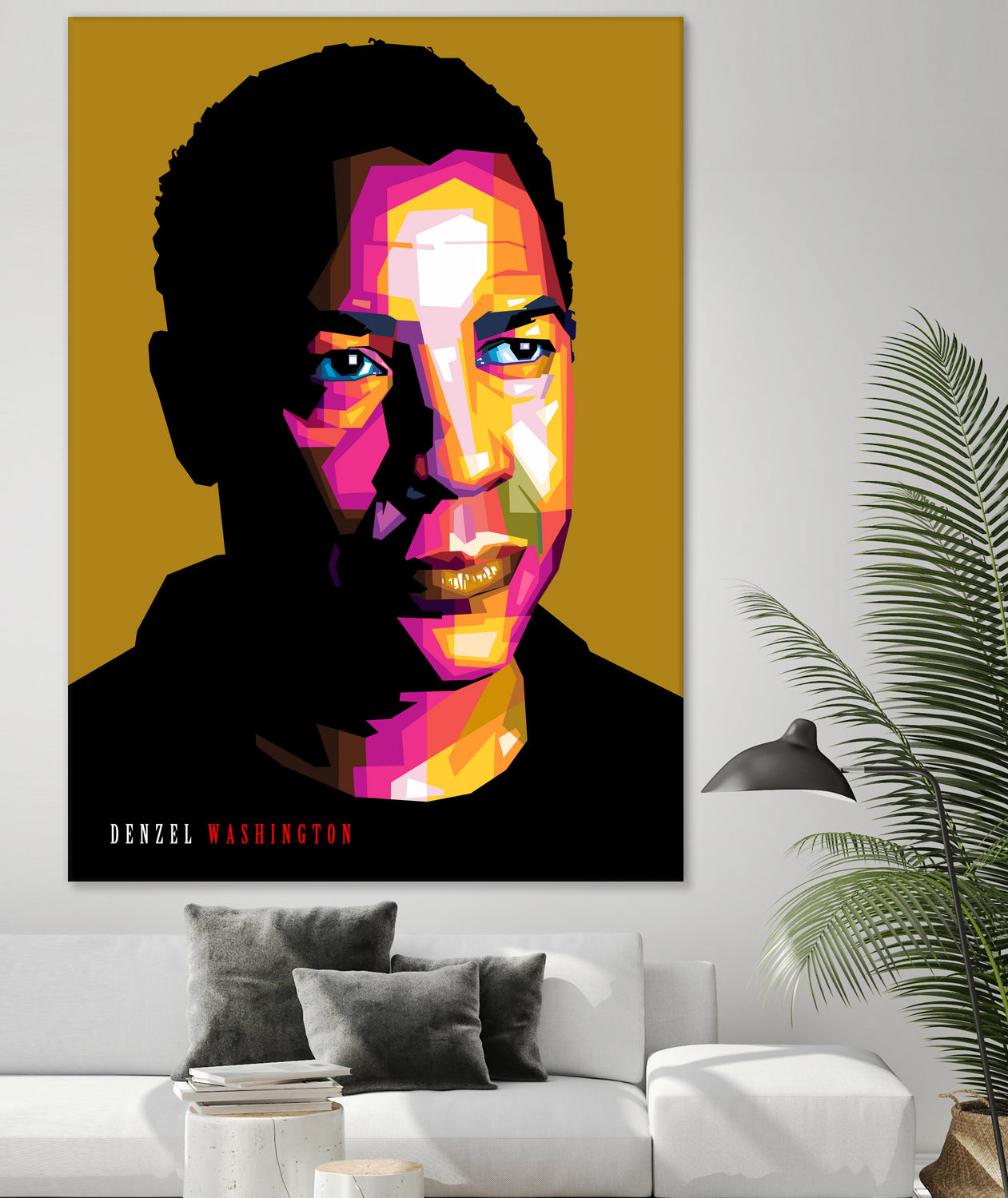 Denzel Washington by Sherlock Wijaya on GIANT ART - white photo illustration