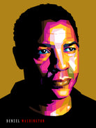 Denzel Washington by Sherlock Wijaya on GIANT ART - white photo illustration