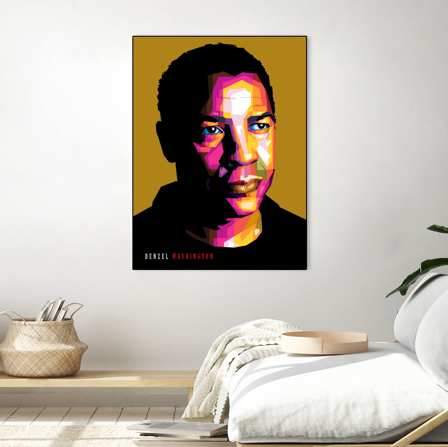 Denzel Washington by Sherlock Wijaya on GIANT ART - white photo illustration