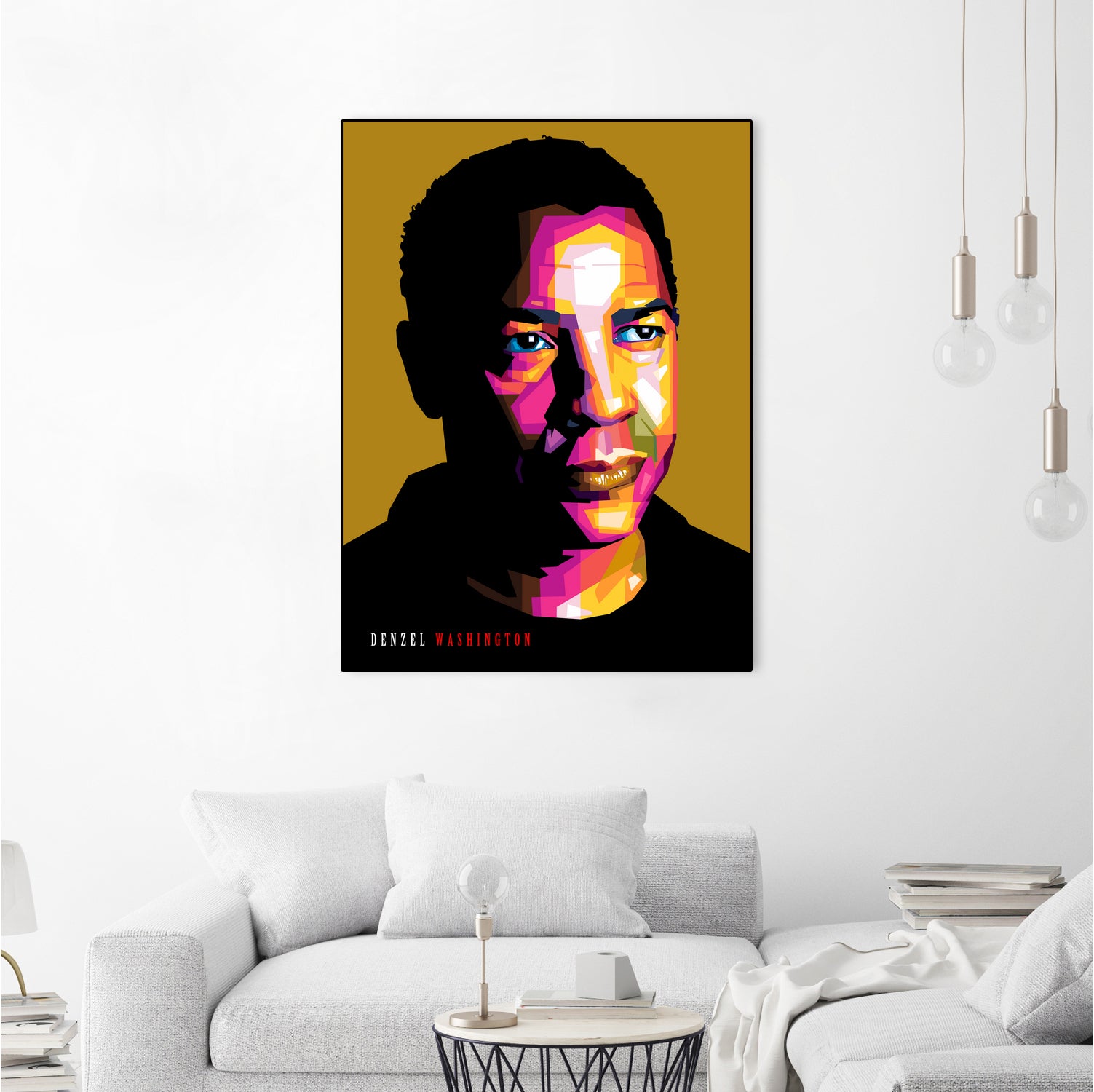 Denzel Washington by Sherlock Wijaya on GIANT ART - white photo illustration