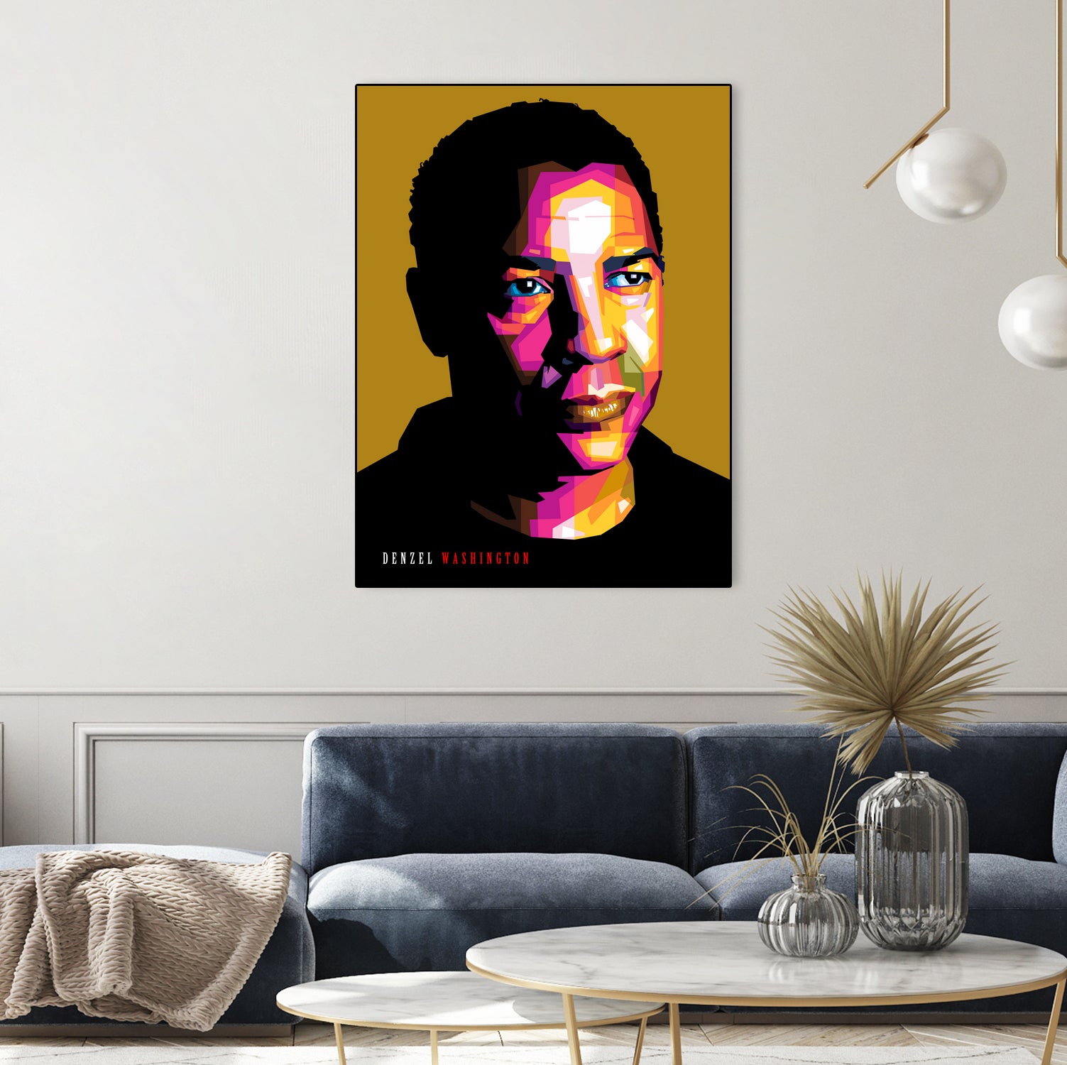 Denzel Washington by Sherlock Wijaya on GIANT ART - white photo illustration