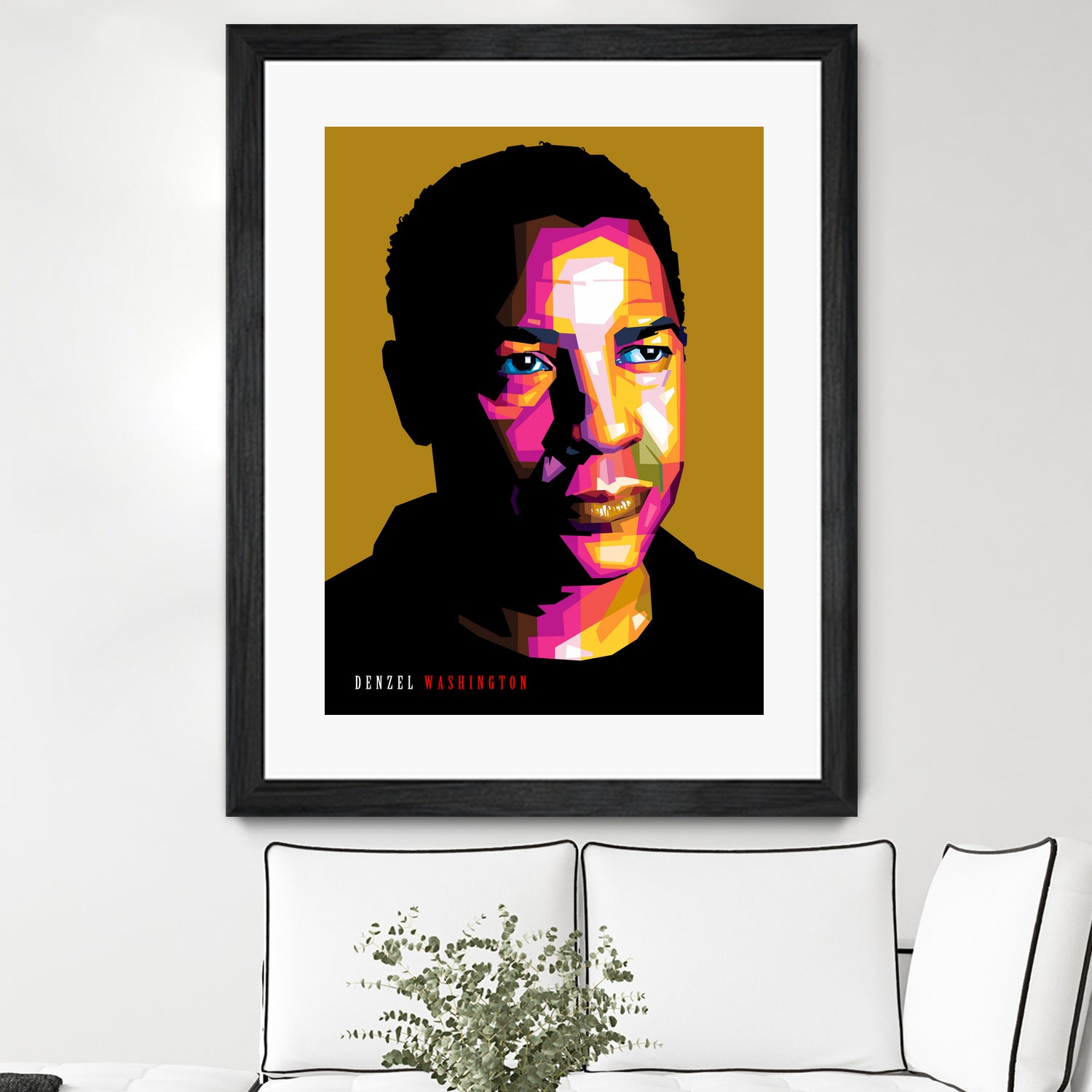 Denzel Washington by Sherlock Wijaya on GIANT ART - white photo illustration