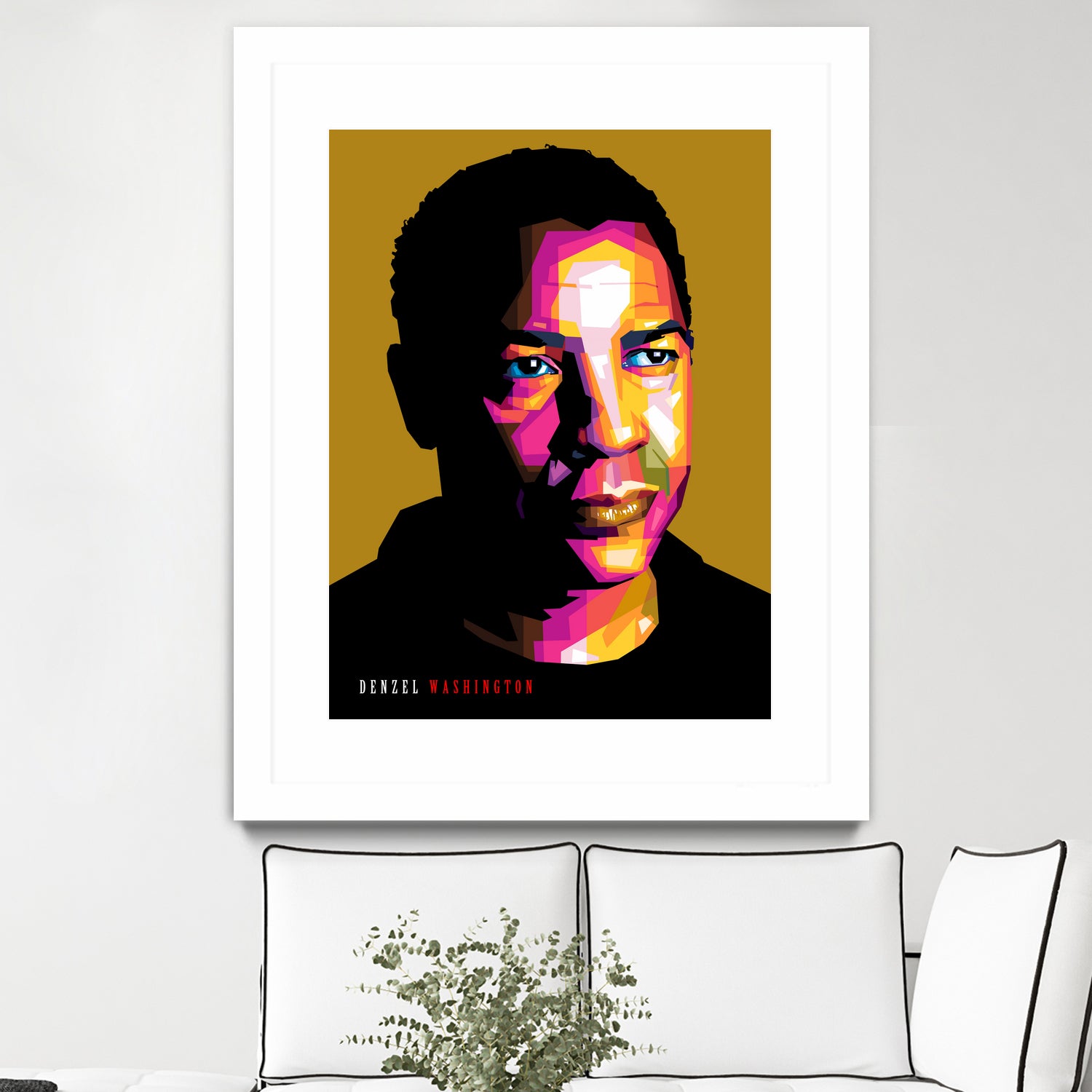 Denzel Washington by Sherlock Wijaya on GIANT ART - white photo illustration