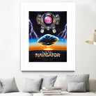 Flight of the Navigator Inspired Retro Poster by Barrett Biggers on GIANT ART - black vector illustration