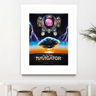 Flight of the Navigator Inspired Retro Poster by Barrett Biggers on GIANT ART - black vector illustration