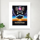 Flight of the Navigator Inspired Retro Poster by Barrett Biggers on GIANT ART - black vector illustration