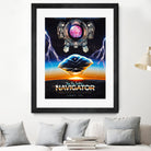 Flight of the Navigator Inspired Retro Poster by Barrett Biggers on GIANT ART - black vector illustration