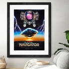 Flight of the Navigator Inspired Retro Poster by Barrett Biggers on GIANT ART - black vector illustration