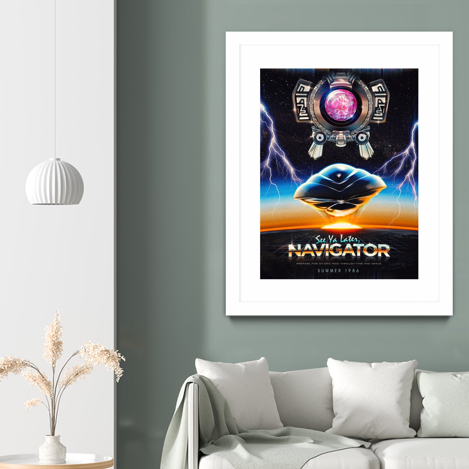 Flight of the Navigator Inspired Retro Poster by Barrett Biggers on GIANT ART - black vector illustration