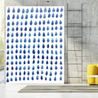 RAINDROPS by austeja platukyte on GIANT ART - blue digital painting