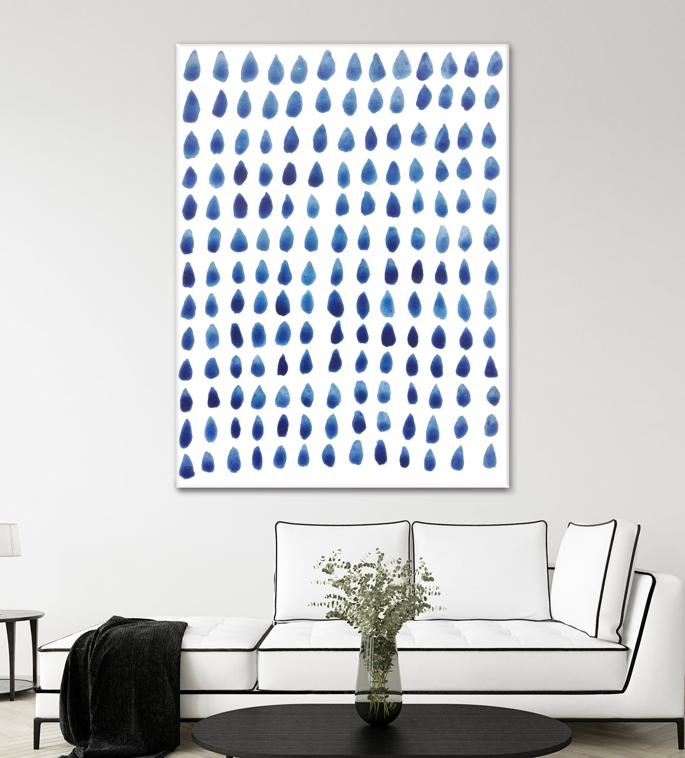 RAINDROPS by austeja platukyte on GIANT ART - blue digital painting