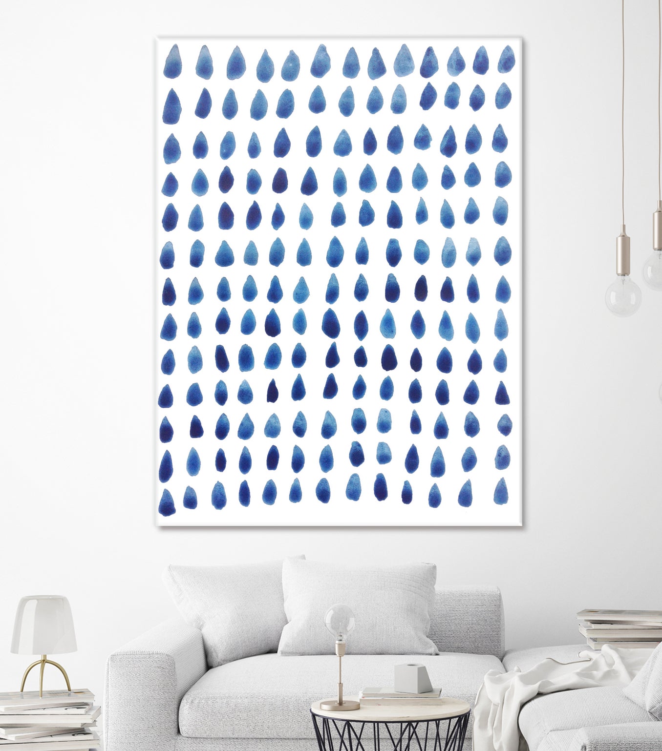 RAINDROPS by austeja platukyte on GIANT ART - blue digital painting