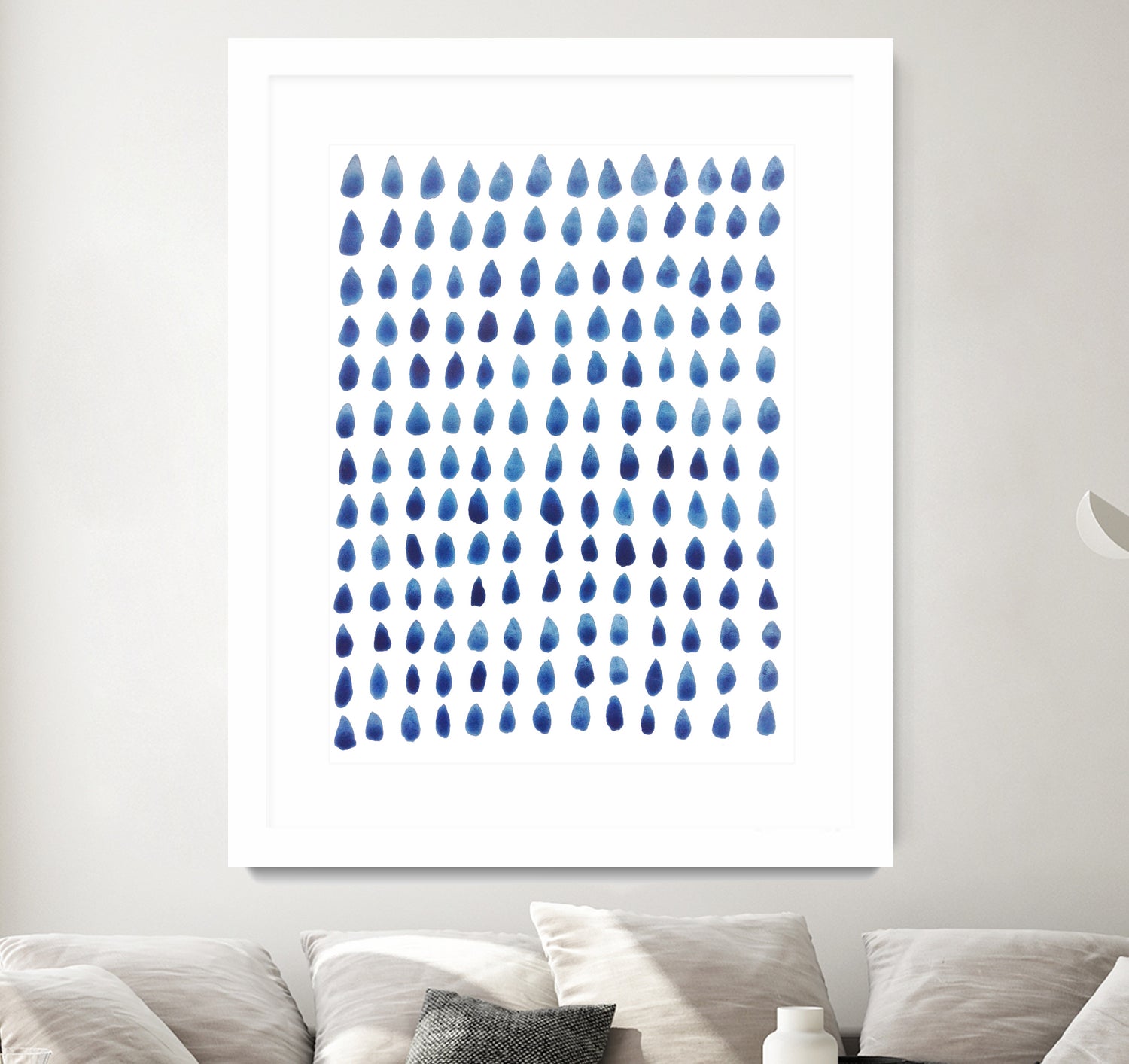 RAINDROPS by austeja platukyte on GIANT ART - blue digital painting