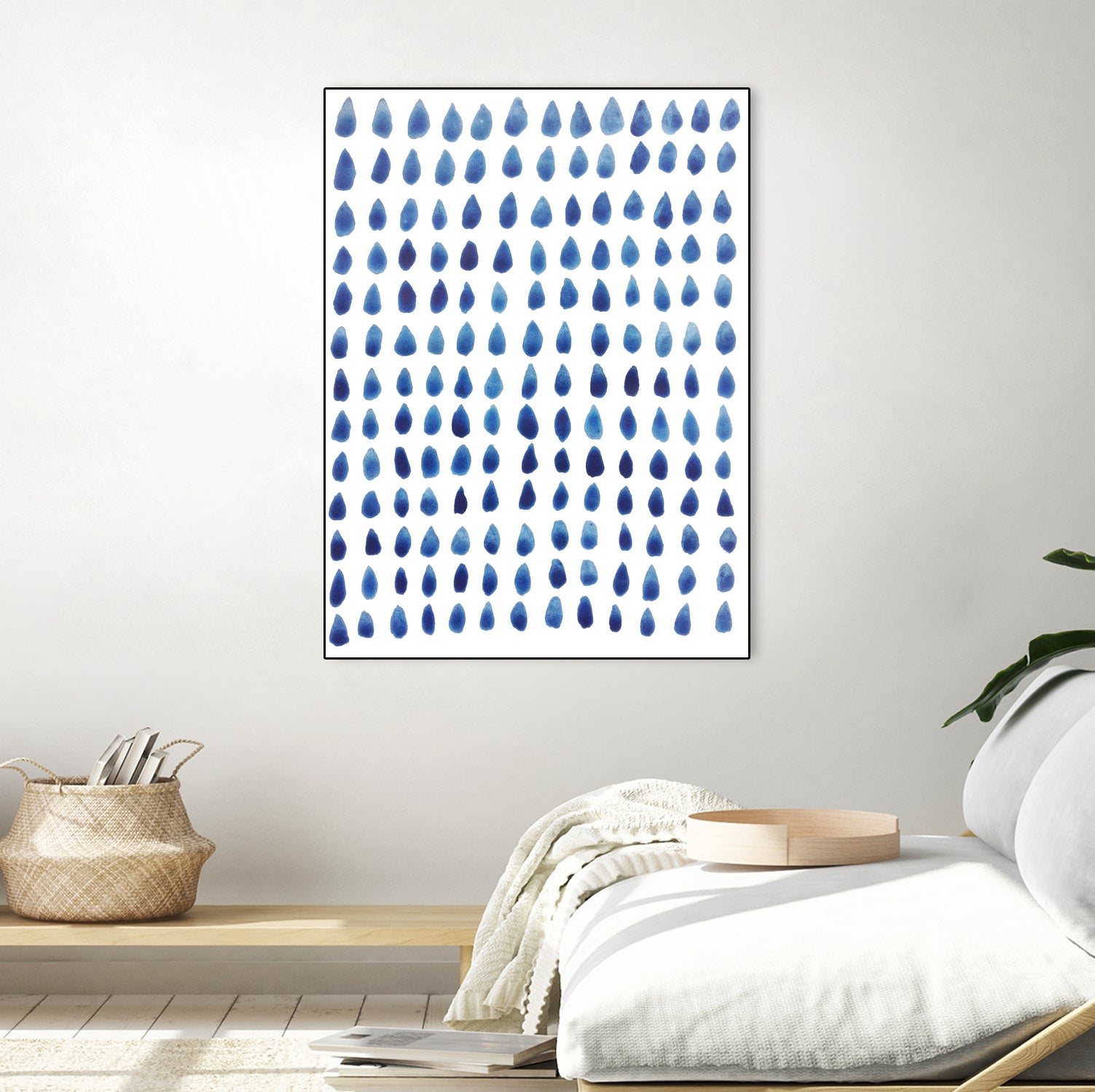 RAINDROPS by austeja platukyte on GIANT ART - blue digital painting