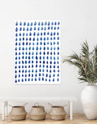 RAINDROPS by austeja platukyte on GIANT ART - blue digital painting