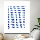 RAINDROPS by austeja platukyte on GIANT ART - blue digital painting