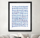 RAINDROPS by austeja platukyte on GIANT ART - blue digital painting