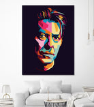 DAVID BOWIE Pop Art WPAP by Karinne Pyrena on GIANT ART - black digital drawing