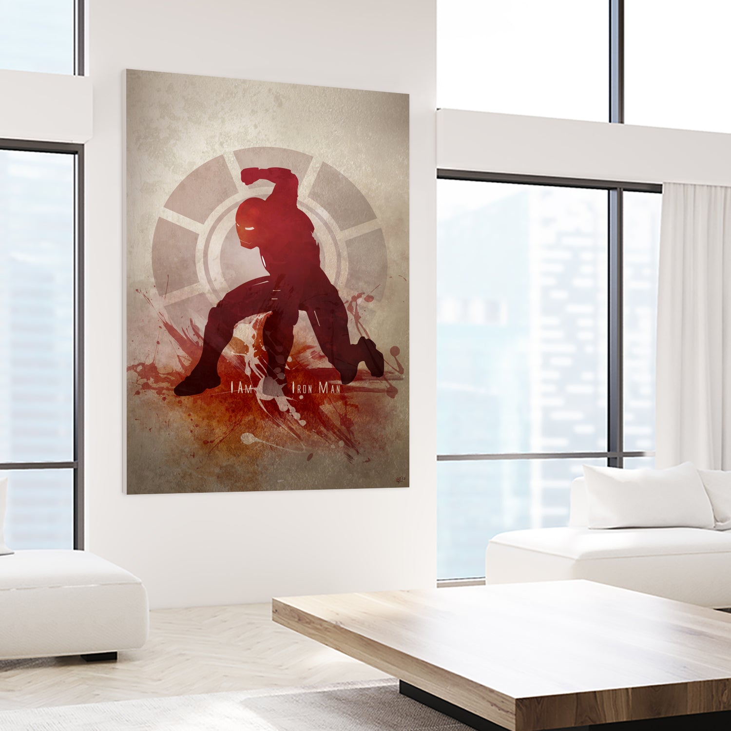 I Am Iron Man' by Anthony Genuardi on GIANT ART - red digital painting