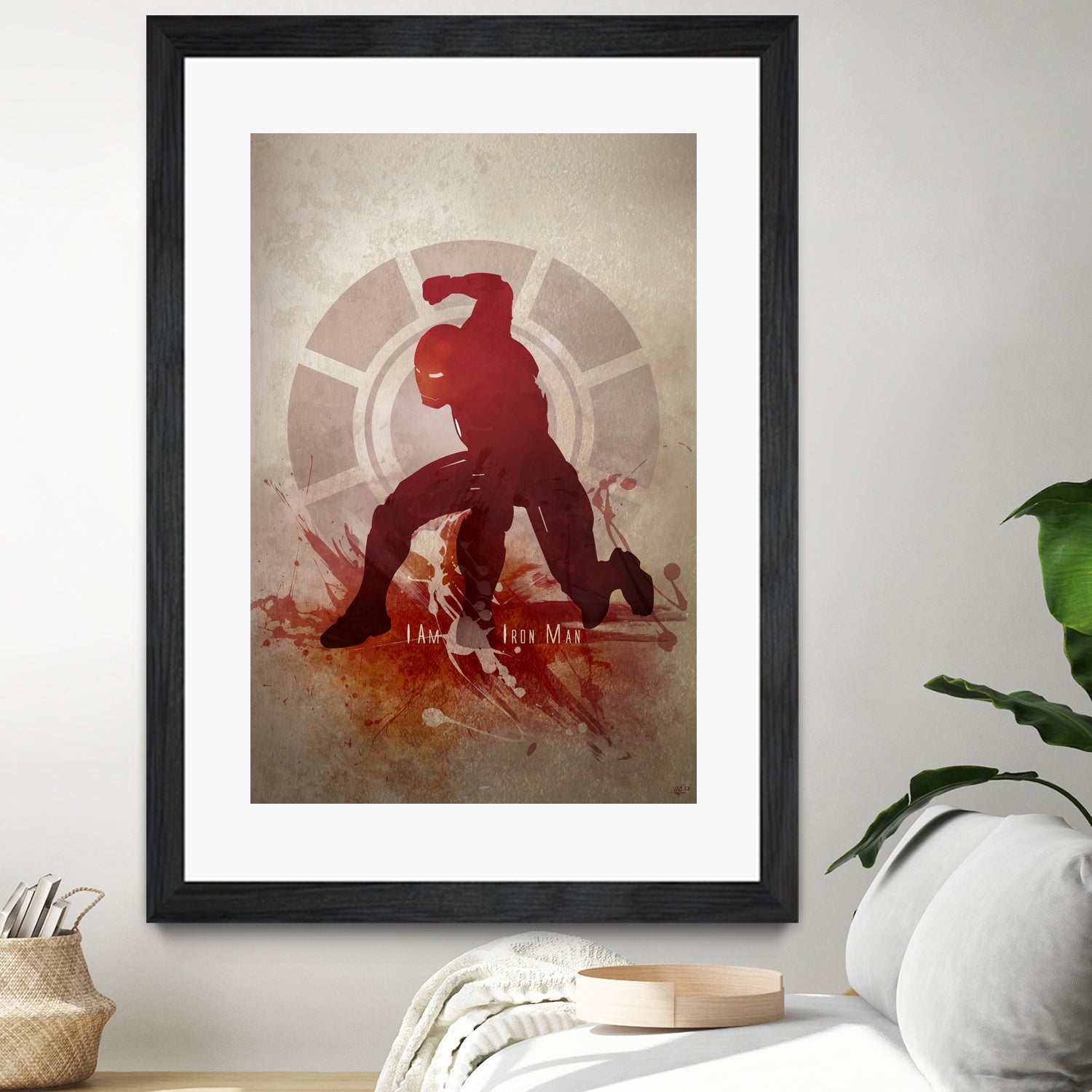 I Am Iron Man' by Anthony Genuardi on GIANT ART - red digital painting