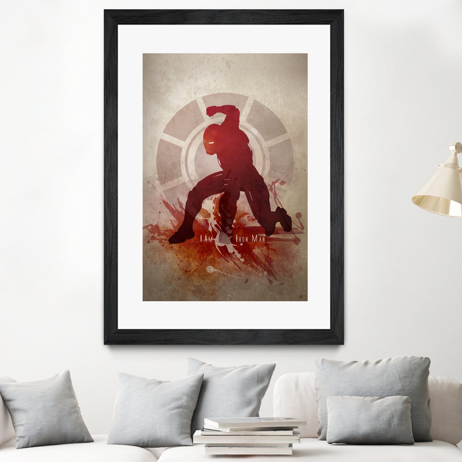 I Am Iron Man' by Anthony Genuardi on GIANT ART - red digital painting