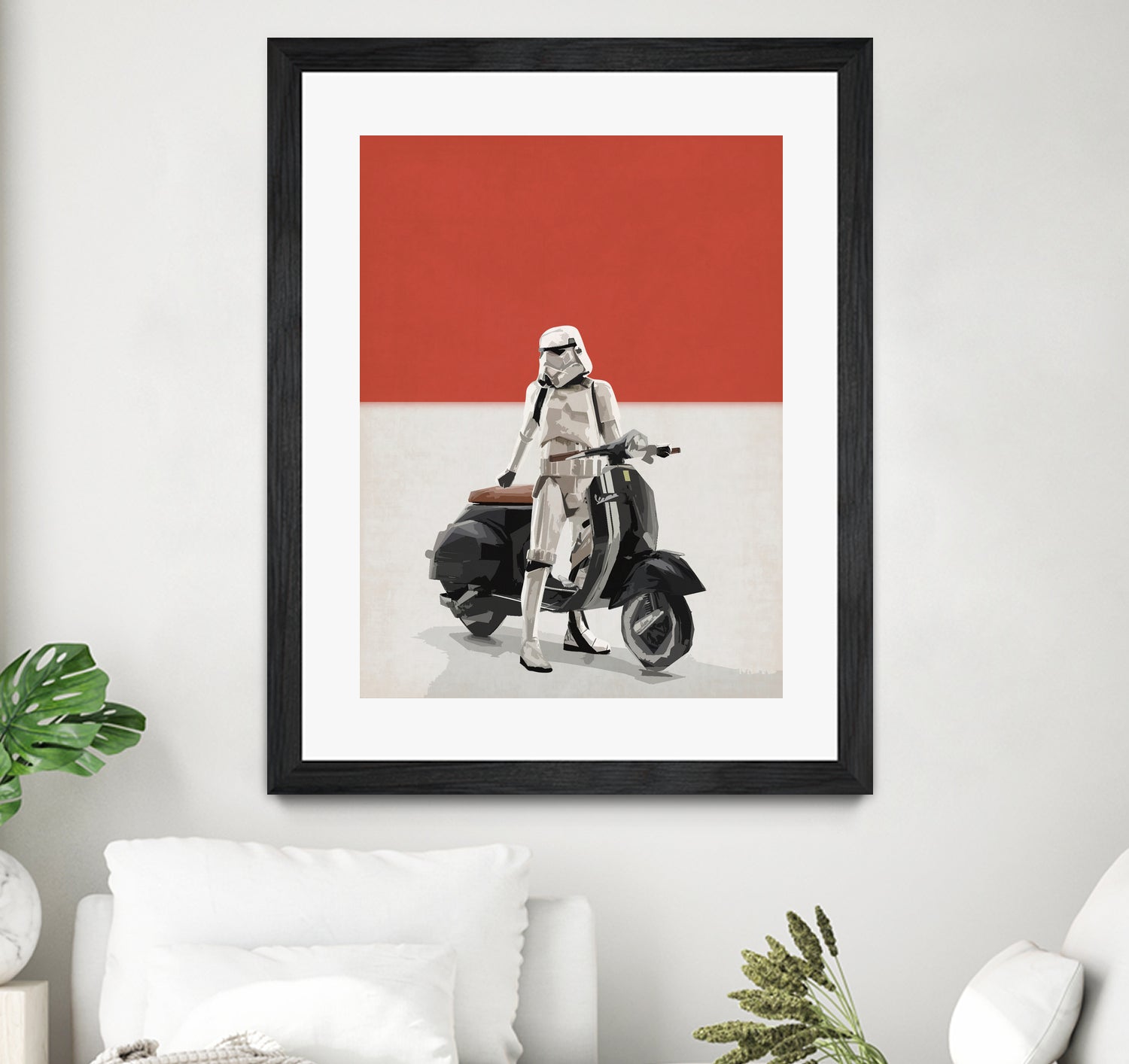 VESPA TROOOPER by Vin Zzep on GIANT ART - white digital painting