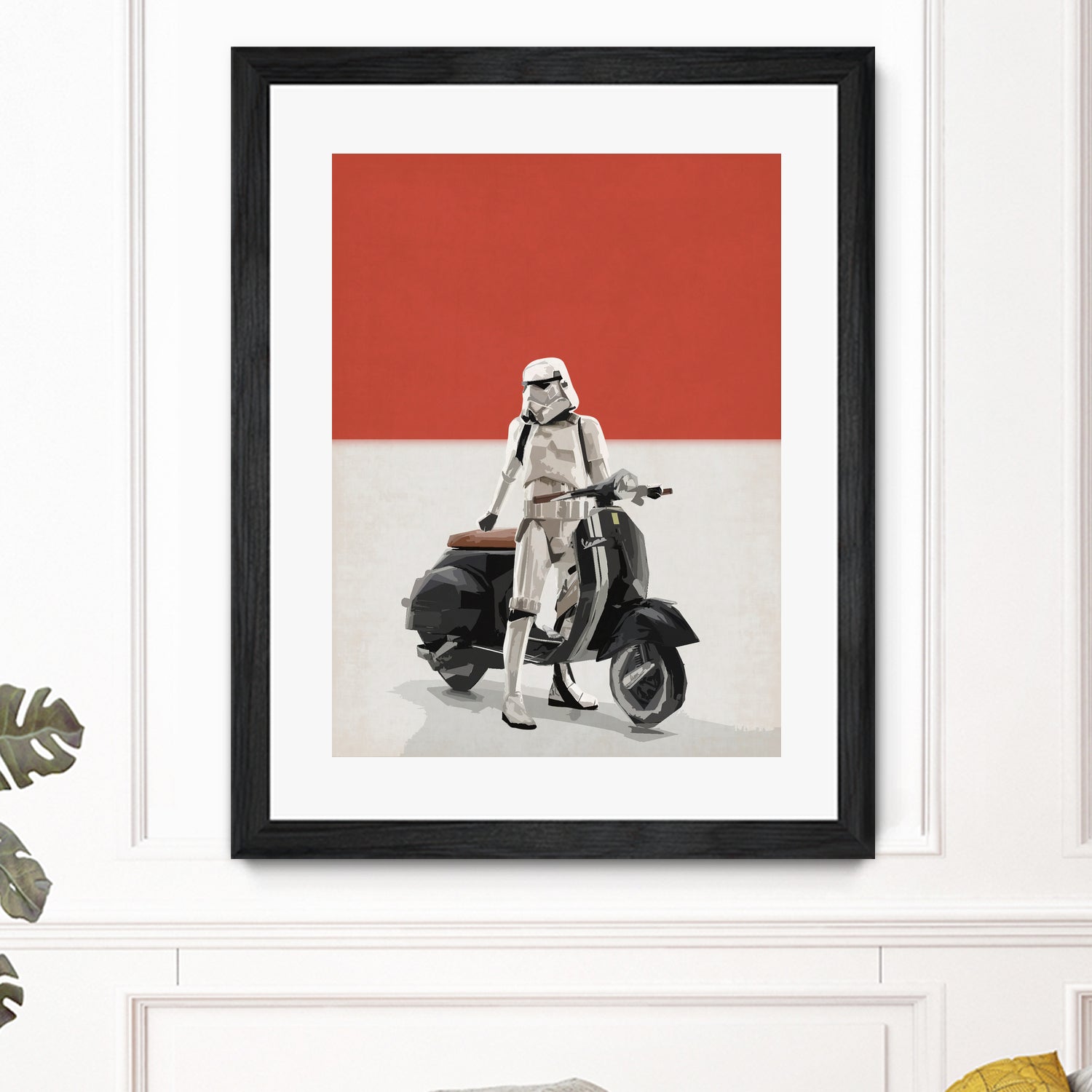 VESPA TROOOPER by Vin Zzep on GIANT ART - white digital painting